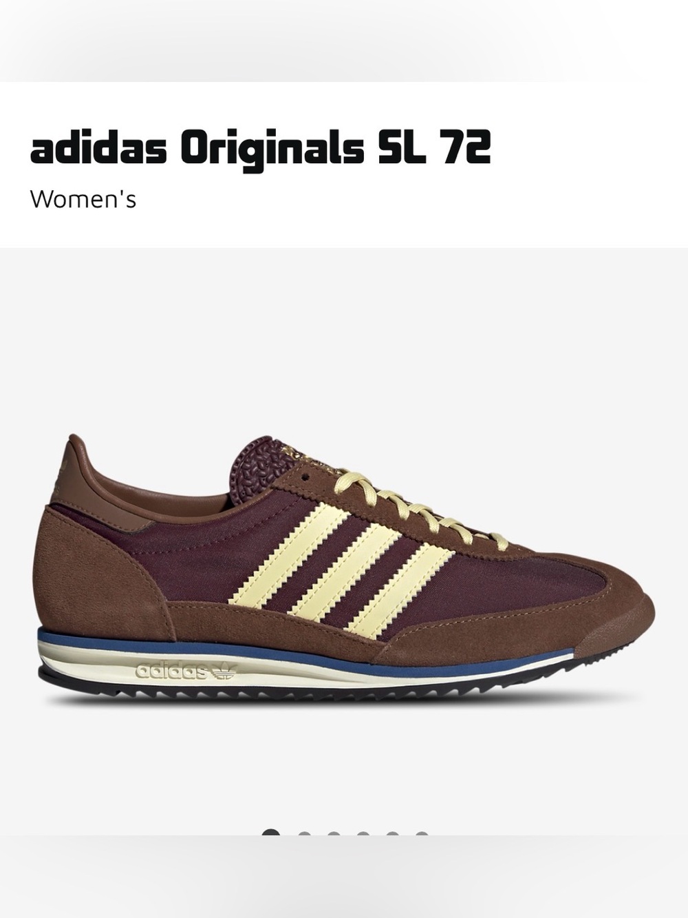ADIDAS OG SL 72 Sneaker in Maroon, Brown and Yellow 🥰🥰🥰